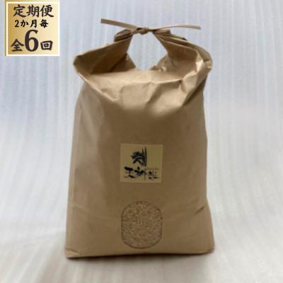 ふるさと納税 防府市 [2ヵ月毎定期便]栽培期間中農薬不使用玄米 朝日 5kg全6回