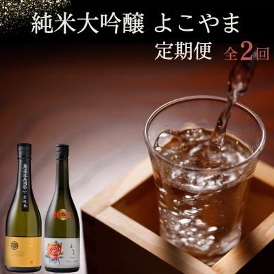ふるさと納税 壱岐市 [毎月定期便]純米大吟醸よこやま定期便全2回