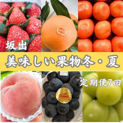 ふるさと納税 坂出市 [発送月固定定期便]坂出美味しい果物冬・夏定期便全7回