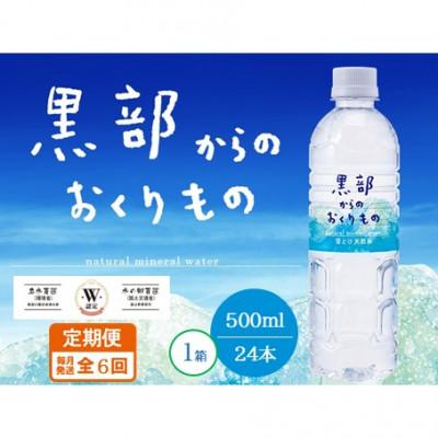 ふるさと納税 黒部市 [毎月定期便]黒部からのおくりもの 500ml×24本 1ケース 雪解け天然水全6回