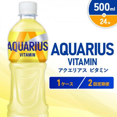 ふるさと納税 えびの市 [毎月定期便]アクエリアス ビタミン PET 500ml×24本 1ケース(えびの市)全2回