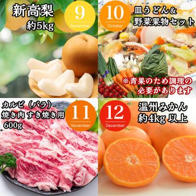 ふるさと納税 南島原市 【発送月固定定期便】長崎・南島原グルメ バラエティ定期便 ちゃんぽん 角煮 フルーツ など全12回 |  | 03
