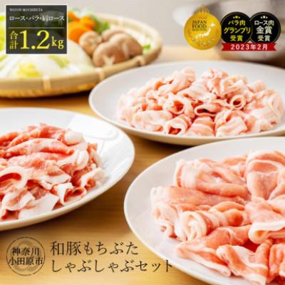 ふるさと納税 小田原市 [毎月定期便][和豚もちぶた]ロース・バラ・肩ロース詰め合わせしゃぶしゃぶセット 計1200g全3回