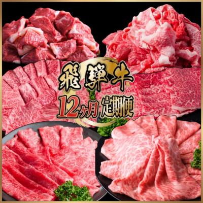 ふるさと納税 羽島市 [毎月定期便]飛騨牛 少なめ定期便 計4.2kg 全12回