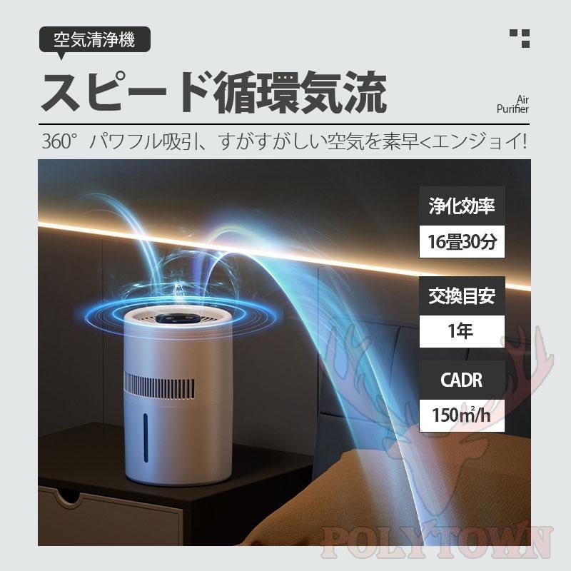 空気清浄機 加湿器 気化式 4L 大容量 25畳対応 PM2.5 花粉 除菌 アロマ