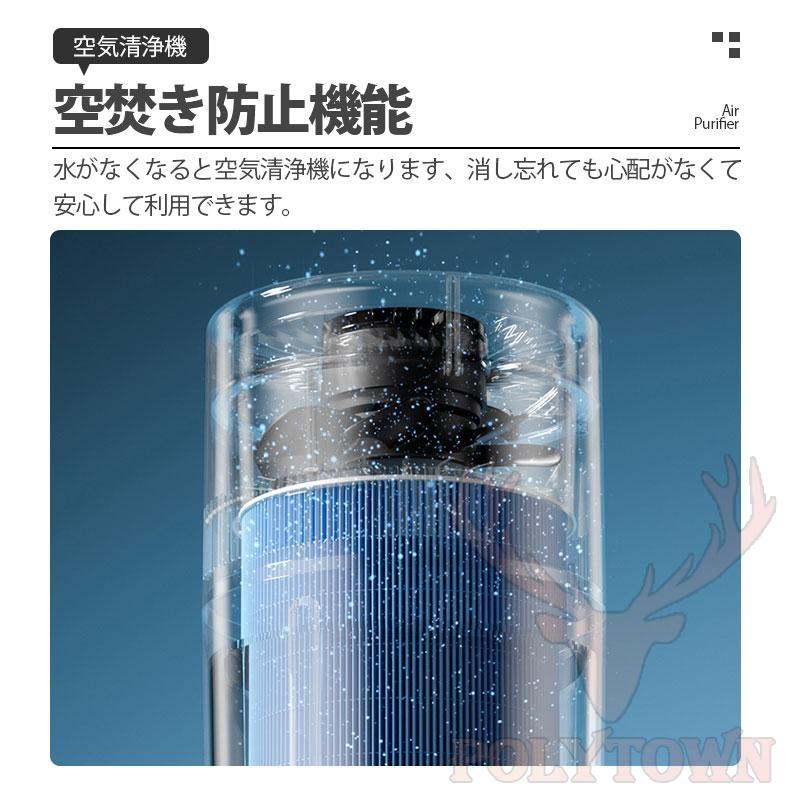 空気清浄機 加湿器 気化式 4L 大容量 25畳対応 PM2.5 花粉 除菌 アロマ