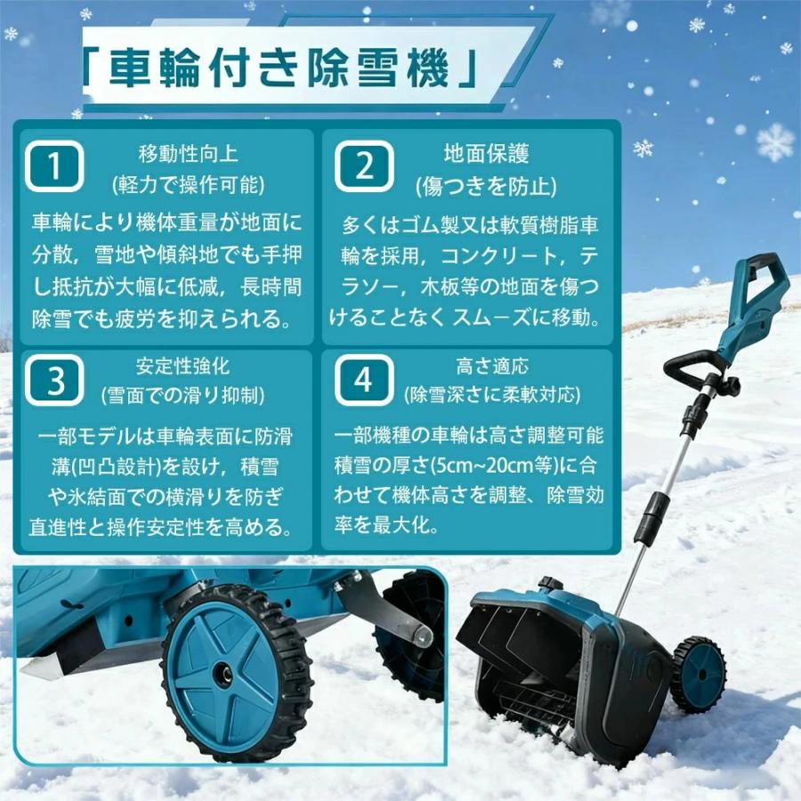 2025最新型 電動除雪機 除雪機 コードレス 充電式 ブラシレスモーター