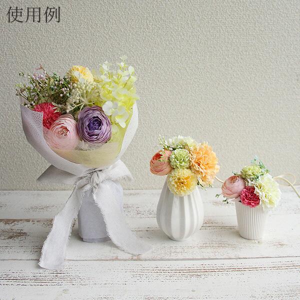 ☆手招きハチ☆ベージュマウアフラワー5点セット 国産フラワーブーケ