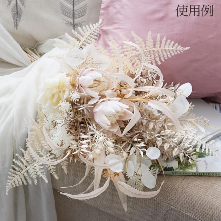 造花　ホワイト グリーン アスカ商会 造花 グリーン とりよせ品 ユーカリ 白 ホワイト リーフ 葉