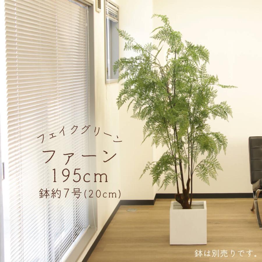 高さ約2m　アスカ造花・観葉植物 ファーン　フェイクグリ-ン　ポット付 1本 アスカ商会 フェイクグリーン 観葉植物 とりよせ品 【メーカー直送