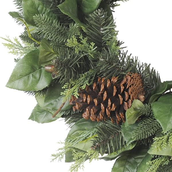 クリスマス リース とりよせ品 ミックスリーフリース 造花 クリスマスリース スワッグ ハンガー ツリー クリスマスツリー 葉っぱ アスカ ASCA アスカ商会_1