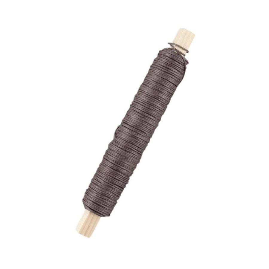 ハンドメイド 資材 即日出荷 リースワイヤー地巻 ブラウン #26 50m
