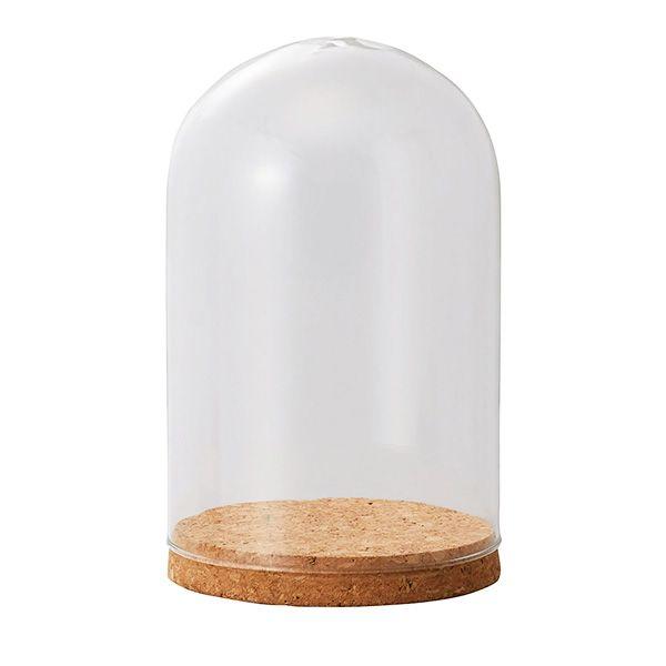 ガラス ベース とりよせ品 Glass Dome with Cork(グラスドーム ウィズ コルク)* 花瓶 コンポート インテリア 花資材 花器 ベース アレンジ 安い 装飾（Yahoo!・造花ドライフラワー専門問屋花びし）