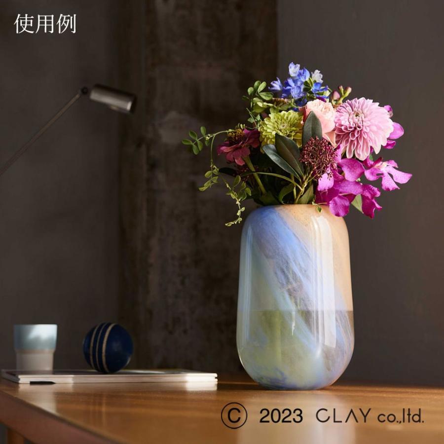 Clay（クレイ） ガラス ベース とりよせ品 farbe(ファルベ)* 花瓶