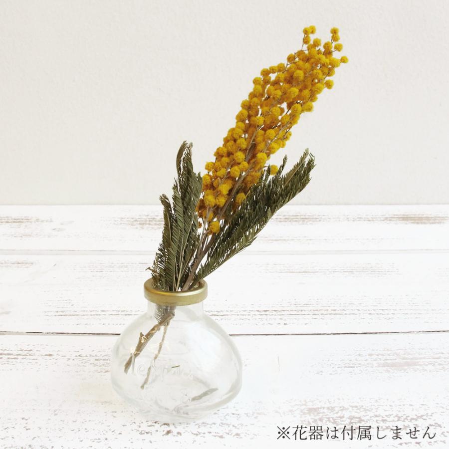 専用＊ミモザ&オクラ　ドライフラワースワッグ ドライフラワー 花材 即日出荷 ミモザ・フラッグス 壁掛け (在庫限り