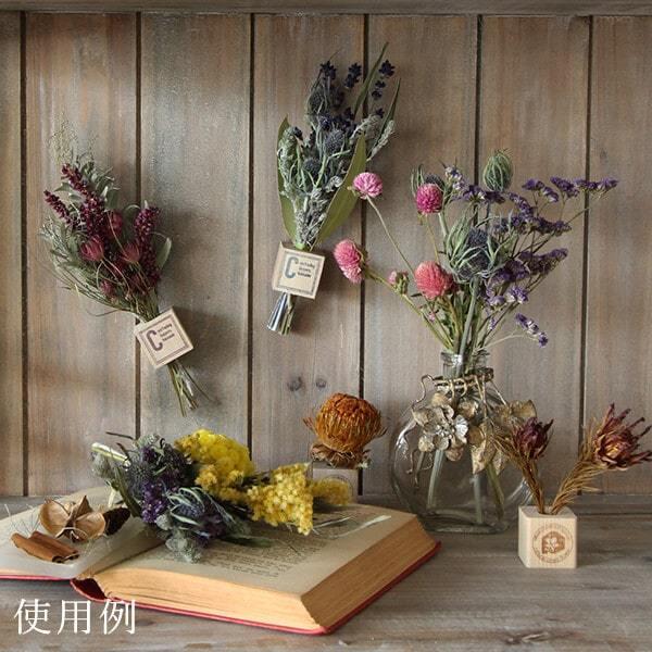 花材 ドライフラワー アレンジ 即日出荷 置いてキューブシングル 