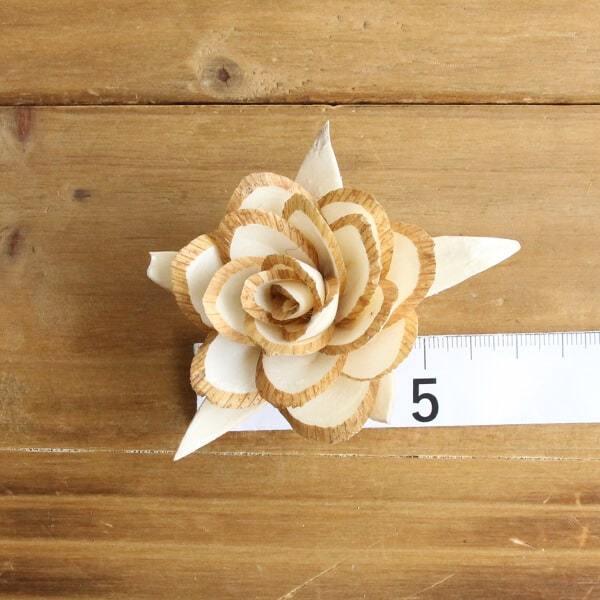 ハンドメイドフラワー 花材 即日出荷 ソラ ロータスローズ M B(茶