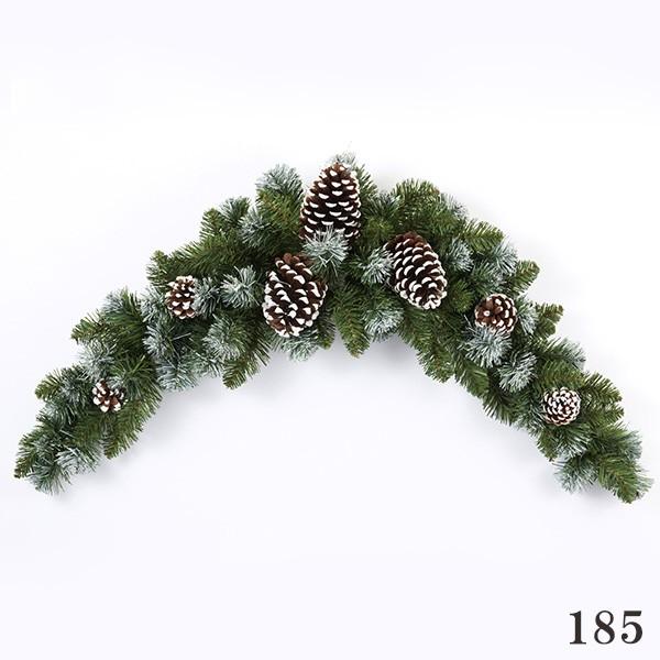 クリスマス リース とりよせ品 花びし スノーコーンスワッグ グリーン ホワイト 造花 クリスマスリース スワッグ ハンガー ツリー 葉っぱ Hnb 1876f 造花ドライフラワー専門問屋花びし 通販 Yahoo ショッピング