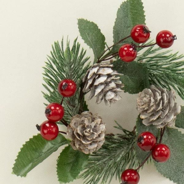 クリスマス 造花 葉っぱ とりよせ品 花びし クリスマスミニリング レッド リーフ ホーリー ヒイラギ トゲトゲ 葉っぱ 造花 もみの木 雪 Hnb 2122jh 造花ドライフラワー専門問屋花びし 通販 Yahoo ショッピング