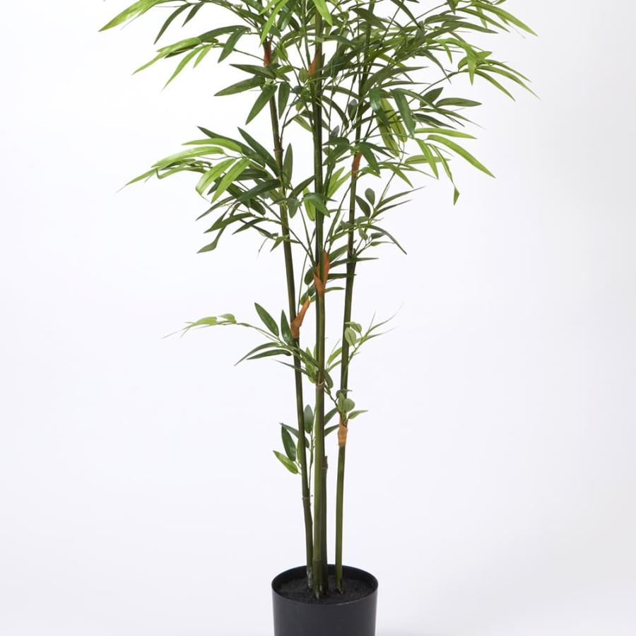 フェイクグリーン 観葉植物 【メーカー直送品】 バンブーポット 150cm《代引不可・他商品との同梱不可》 観葉植物 観葉樹 フェイクグリーン リーフ 安いの画像