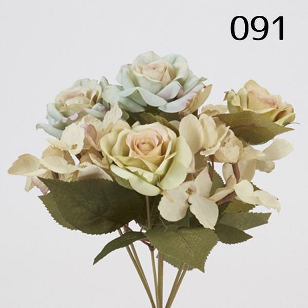 造花 とりよせ品 アンティークローズブッシュ インテリア インテリア