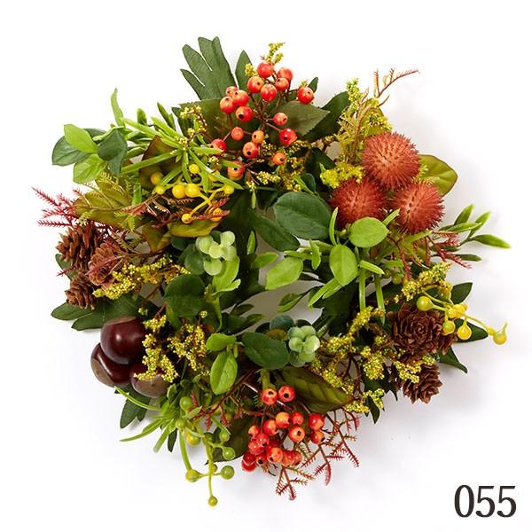 リース とりよせ品 花びし オータムベリーリース ミックス リース アレンジメント 花資材 装飾 完成品 写真撮影 手作り 安い 春 夏 秋 冬 新品未使用