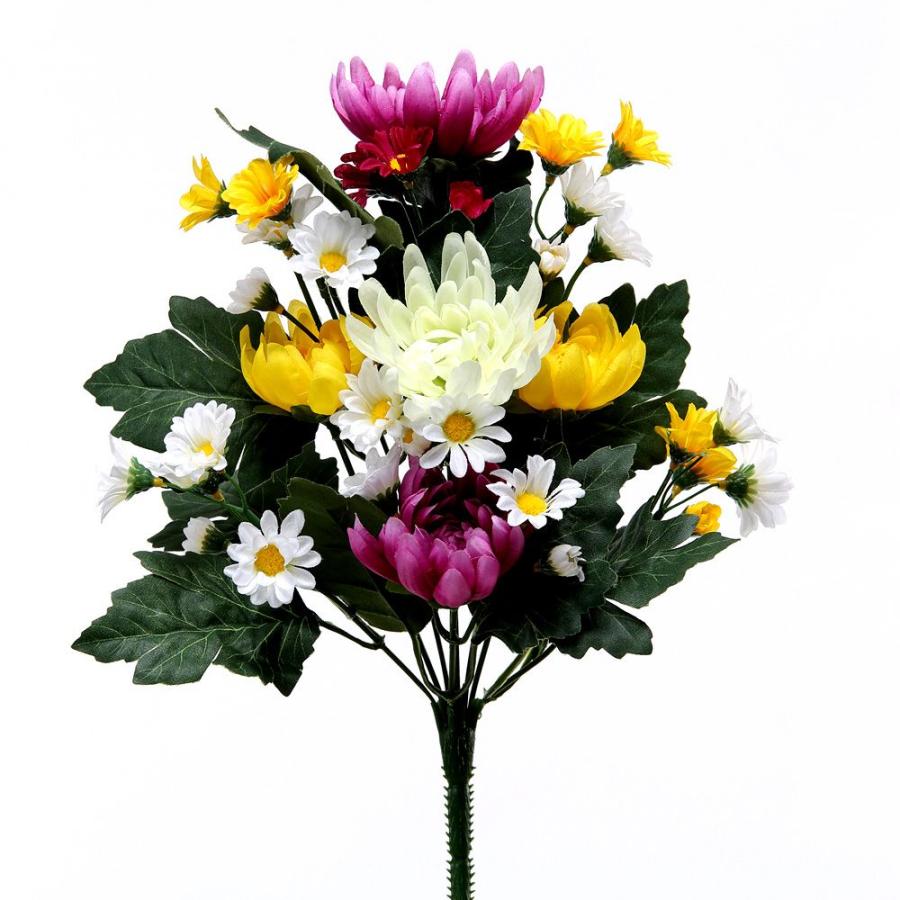 造花 仏花 とりよせ品 仏花ブッシュ 仏花 造花仏花 お供え花 供花 墓花 盆花 お盆 お彼岸 お葬式 お悔やみ花 仏事 フューネラル フェイク仏花 暑さに強い（Yahoo!・造花ドライフラワー専門問屋花びし）