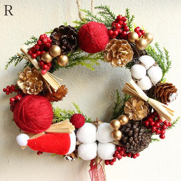 クリスマス リース 》☆即日出荷☆ 送料無料☆リース 18cm 毛糸 クリスマス リース 》☆即日出荷☆ 送料無料☆リース 18cm 毛糸