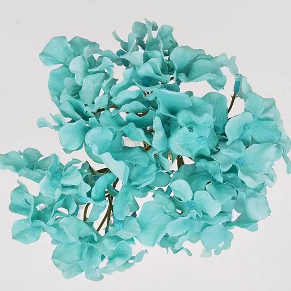 造花 とりよせ品 ハイドランジアブーケ アクアブルー 紫陽花 アジサイ