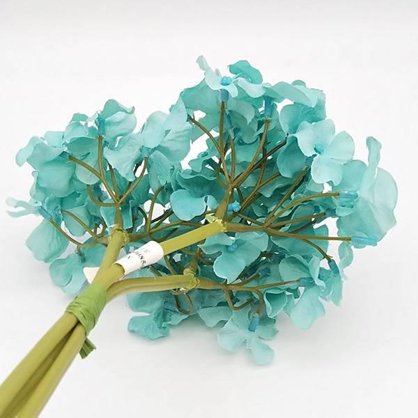 造花 とりよせ品 ハイドランジアブーケ アクアブルー 紫陽花 アジサイ