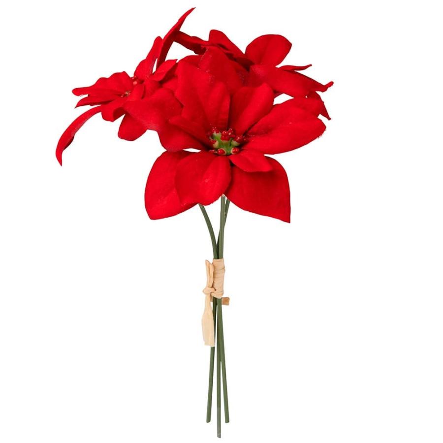 クリスマス 造花 ポインセチア とりよせ品 Parer ポインセチアバンドル 3本束 ポインセチア 造花 オーナメント クリスマス 花材 Par P 66 造花ドライフラワー専門問屋花びし 通販 Yahoo ショッピング