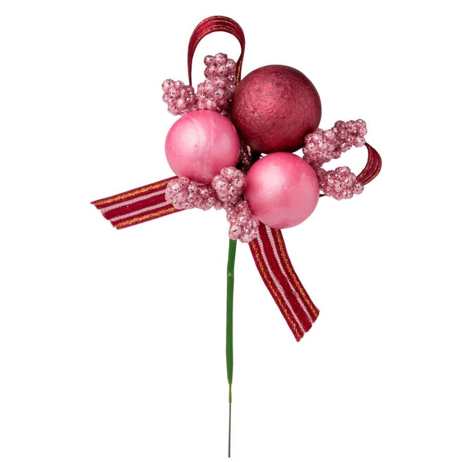 クリスマス 造花 とりよせ品 クリスマスピック ピンク ピック もみの木