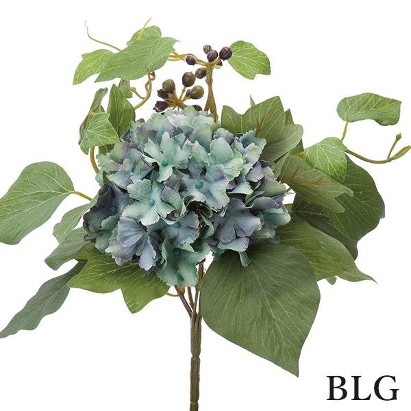紫陽花　黄緑　造花　花材　12束セット 造花 とりよせ品 アジサイミックスブッシュ(1セット12本入り) 紫陽花