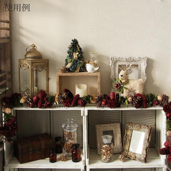 クリスマス 装飾 ガーランド 即日出荷 木の実と小枝の森の恵み