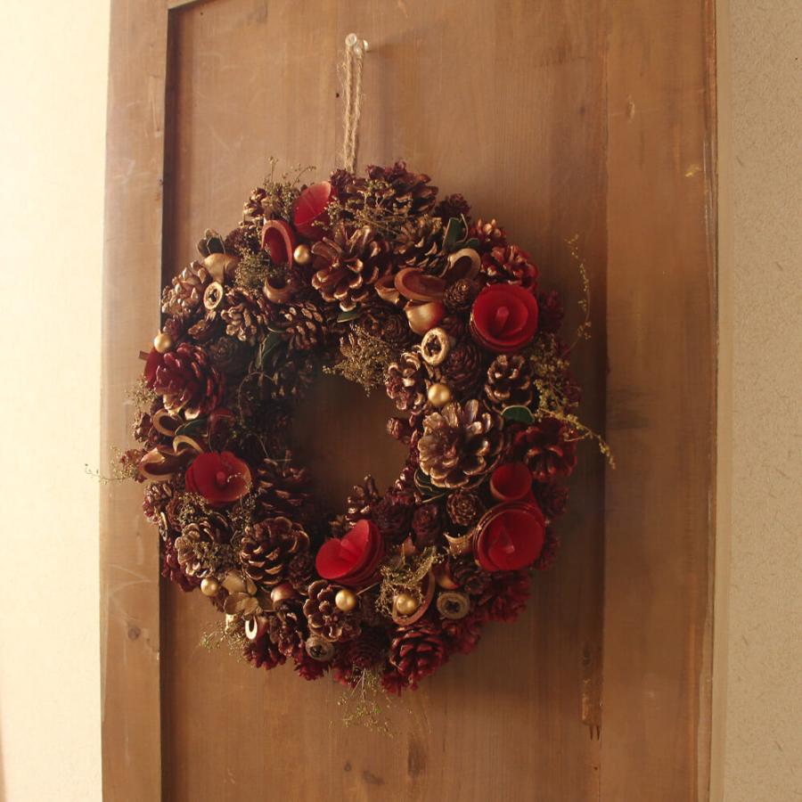 クリスマス リース 即日出荷 ドライ木の実のクリスマスリースL クリスマス リース 即日出荷 ドライ木の実のクリスマスリースL