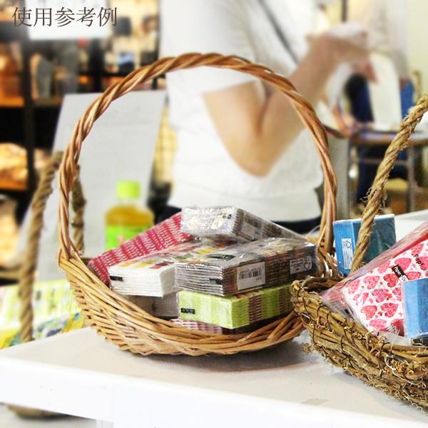 かご ベース とりよせ品 煮柳浅皿手付L バスケット 花かご インテリア