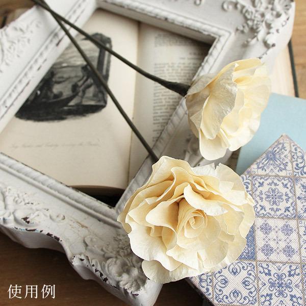 ハンドメイドフラワー 花材 即日出荷 マシェリローズ アイボリー