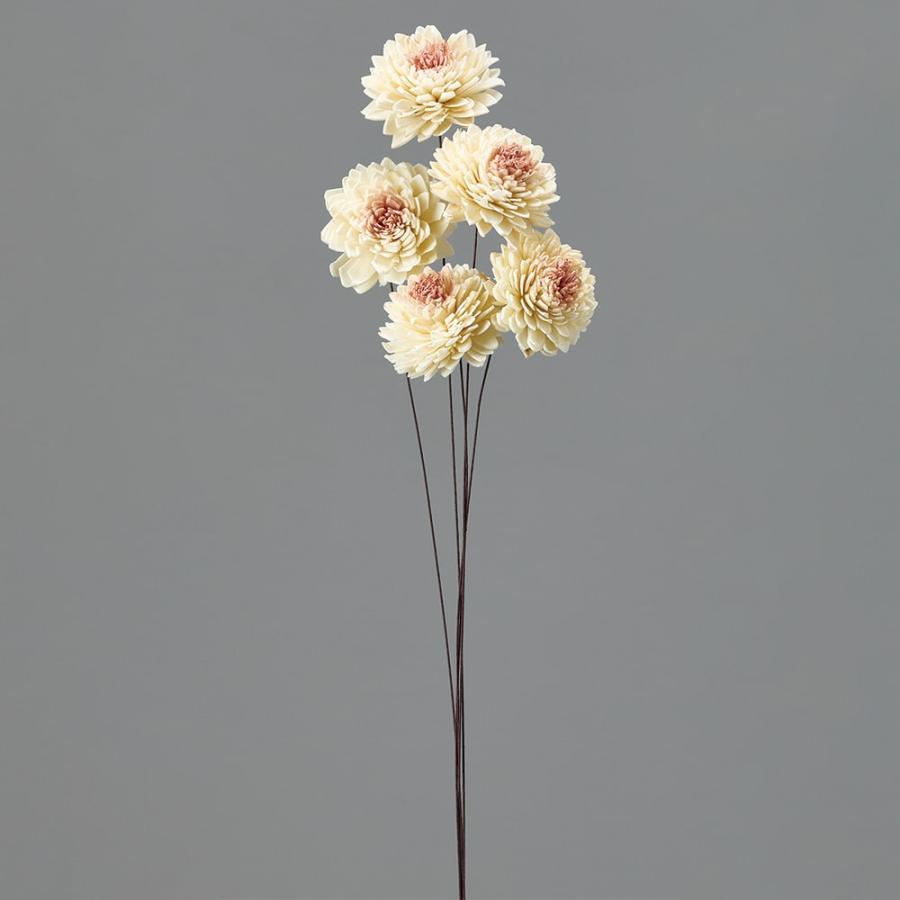 ハンドメイドフラワー 花材 即日出荷 ソーラージニア 白／ピンク 花材 素材 材料 パーツ ソラフラワー ハンドメイドフラワー 白 ジニア 百日草 大地農園（Yahoo!・造花ドライフラワー専門問屋花びし）