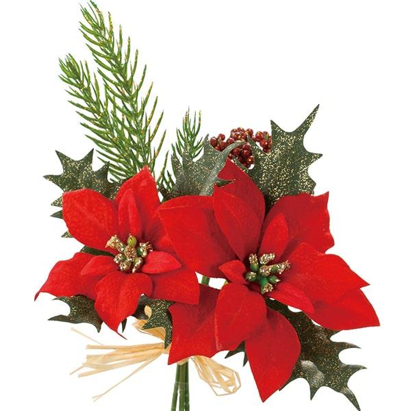 クリスマス 造花 ポインセチア 即日出荷 ポピー ポインセチアミックスバンチ レッド Sop Fs 6866 造花ドライフラワー専門問屋花びし 通販 Yahoo ショッピング