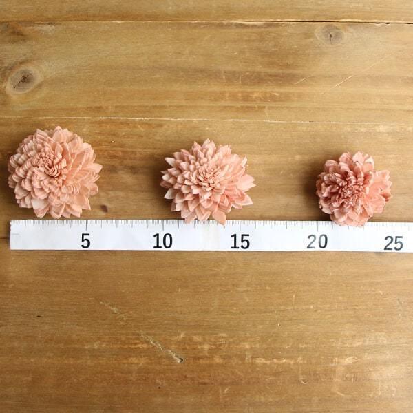 ハンドメイドフラワー 花材 即日出荷 ソーラーダリア・6cm ピンク