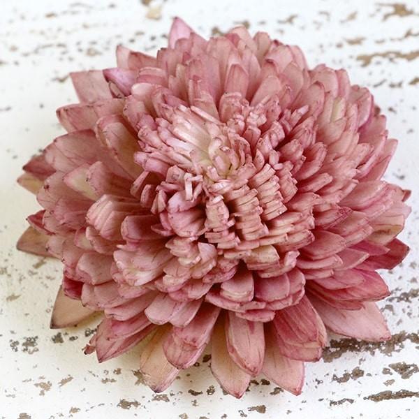 ハンドメイドフラワー 花材 即日出荷 ソーラーダリア・6cm ロゼ ※画像