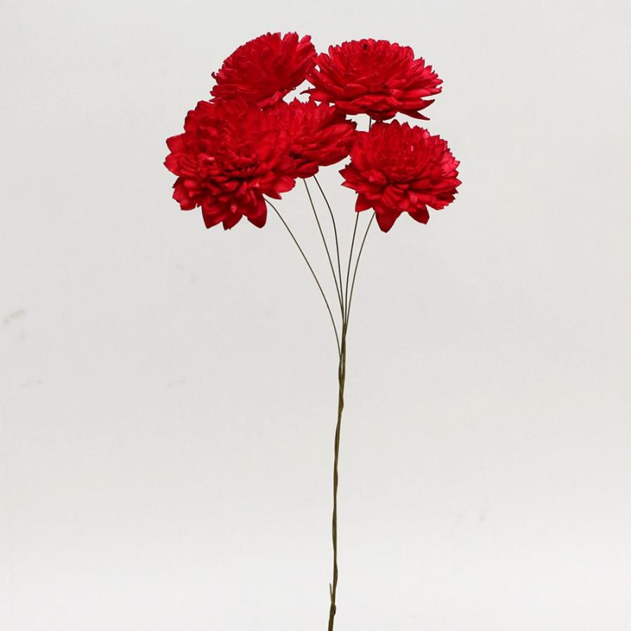 ハンドメイドフラワー 花材 即日出荷 ソーラーダリア ワイヤーステム 
