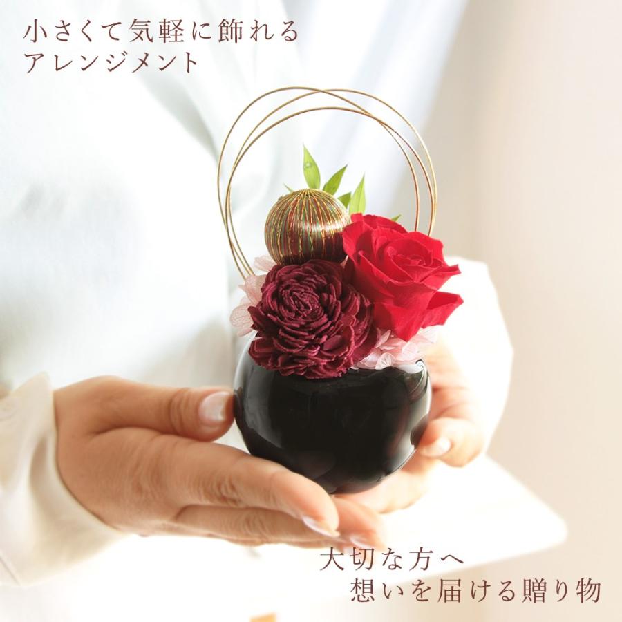 プリザーブドフラワー アレンジメント　陶器入　バラ多数　未使用 プリザーブドフラワー陶器アレンジ（お任せピンク系）｜フラワー