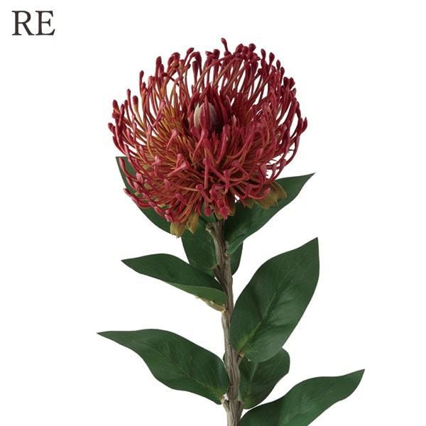 フェイクフラワー　赤色の菊鉢花 P5倍中 12/16 09:59迄】 造花 とりよせ品 ピンクッション インテリア