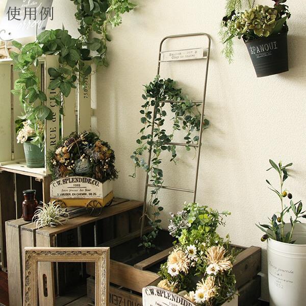 未使用☆アイアンの鳥かご風鉢ポット＆白いブリキポット＆フェイクグリーン 未使用☆アイアンの鳥かご風鉢ポット＆白いブリキポット＆フェイク