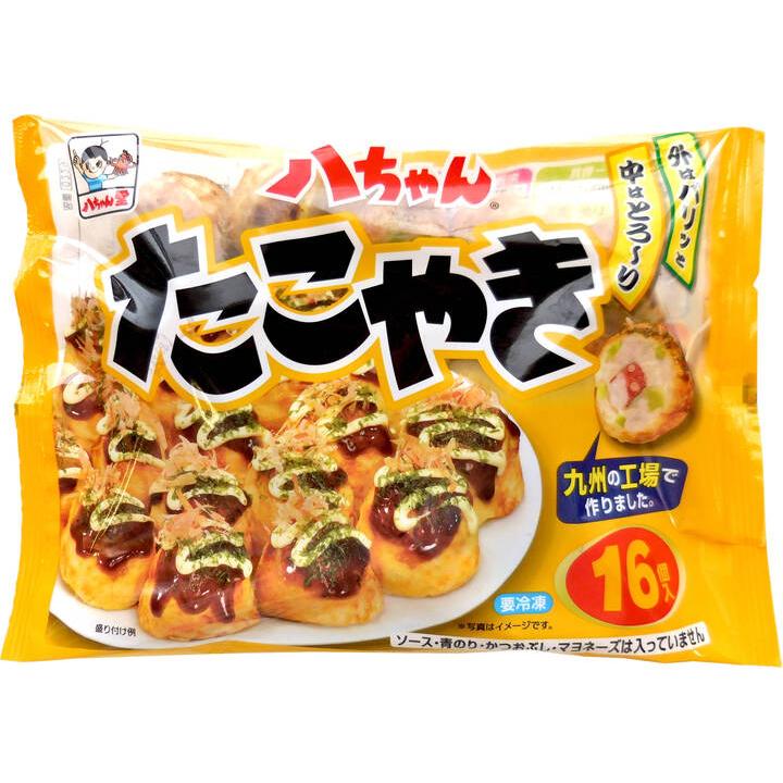 八ちゃん堂 八ちゃん たこ焼 16個入 (1袋) 送料別 業務用 おやつ 冷凍