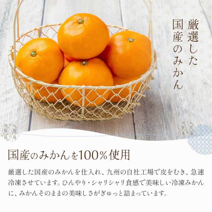 ひとくち 皮むき むかん 500ｇ 冷凍みかん むかん 冷凍フルーツ ミカン 国産 デザート フルーツ 給食 皮なし 冷凍 給食 お試し｜y-hatchando｜04