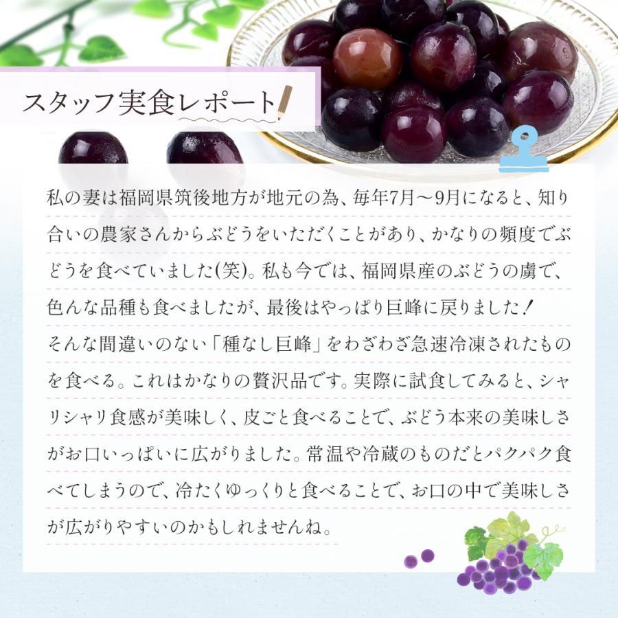 八ちゃん堂 クーポンで20％OFF※3/2(月)12時迄 冷凍 巨峰 400g ブドウ