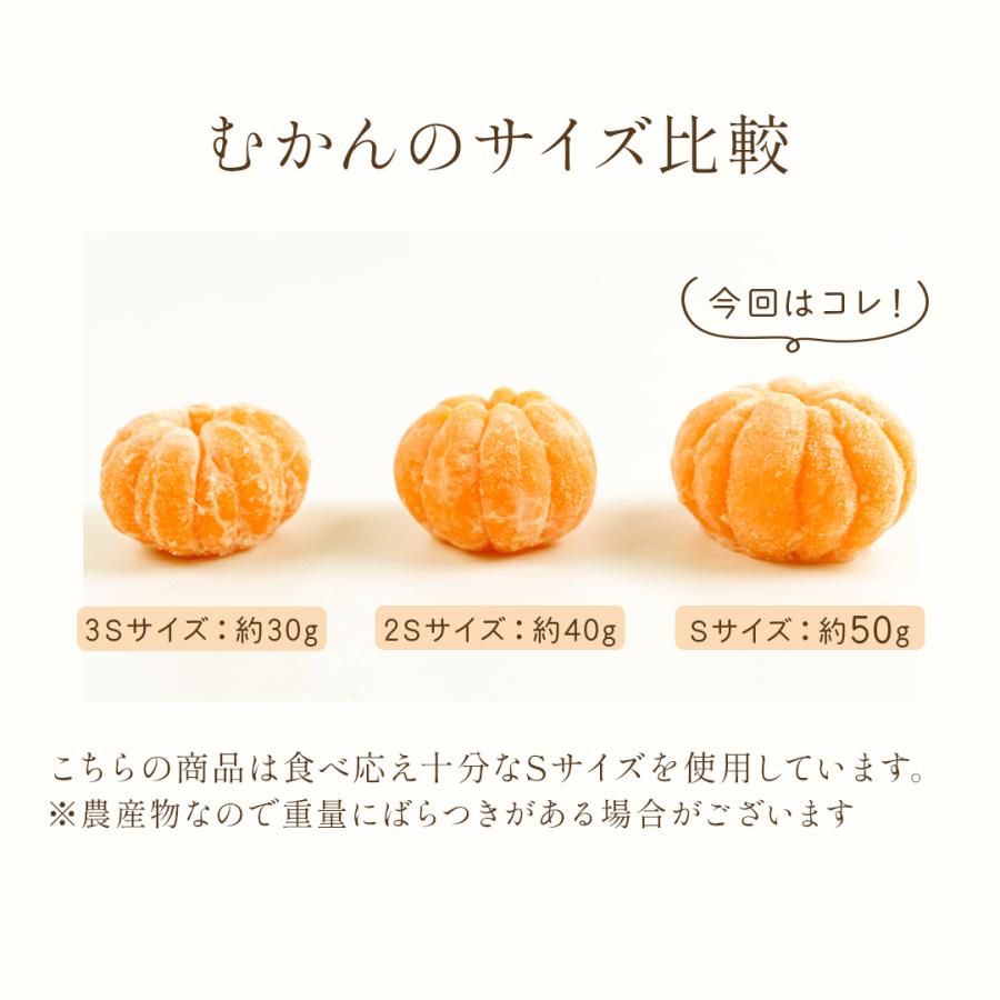 八ちゃん堂 むかん 2個入（1袋2個入／1個50g） 外皮をむいた冷凍みかん