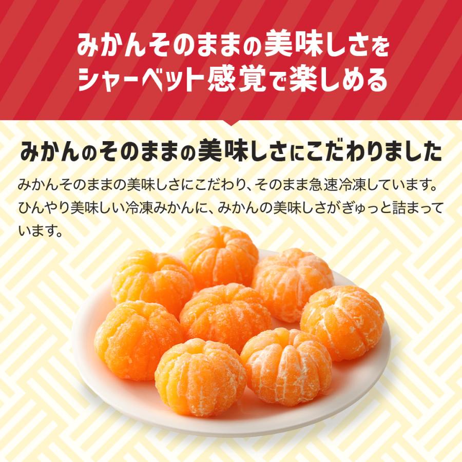 【 わけありむかん 4袋セット 】 (1kg×4袋) 送料無料 訳アリ 皮むき 冷凍みかん みかん 冷凍フルーツ 無添加 給食 国産 訳あり わけあり 業務用 お徳用｜y-hatchando｜07